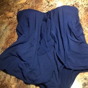 Ralph Lauren one piece navy blue swimsuit